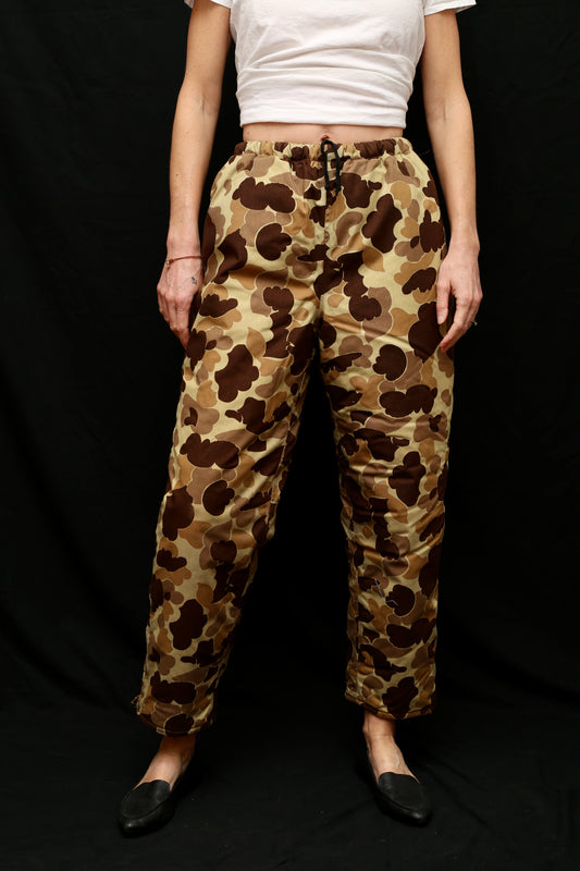 Duck Camo Down Puffy Pants