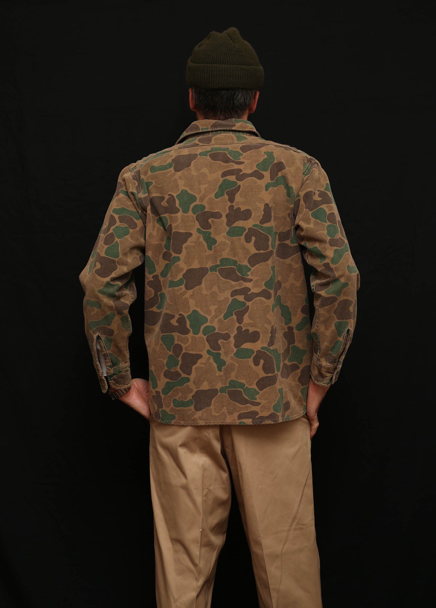 Woolrich Camo Button Up Canvas Shirt