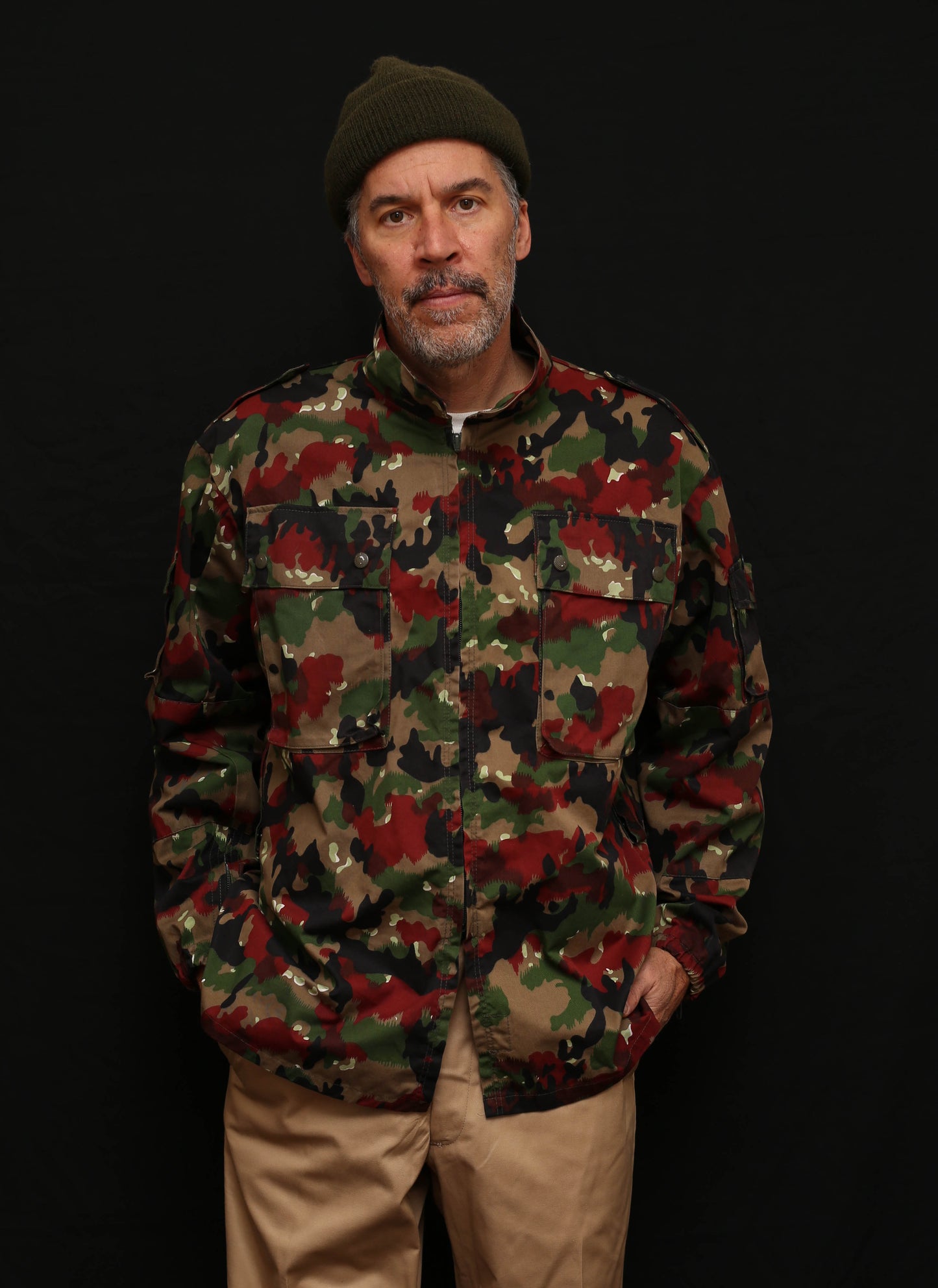 Fur Industriewasche Swiss Pizza Camo Jacket