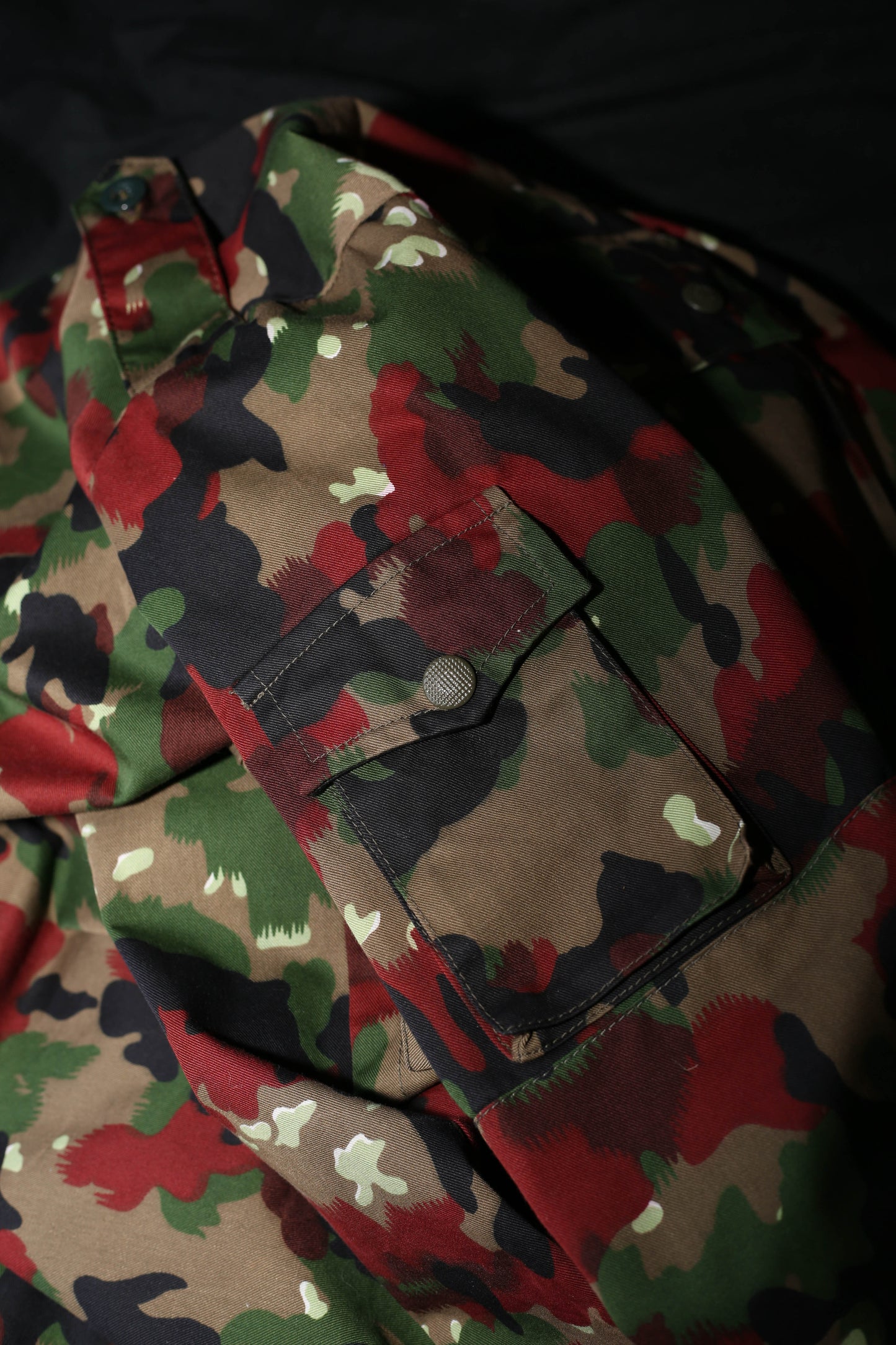 Fur Industriewasche Swiss Pizza Camo Jacket