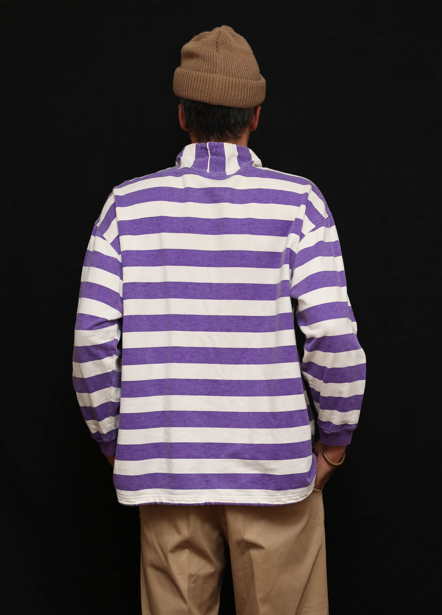 Purple Striped Surf Pullover