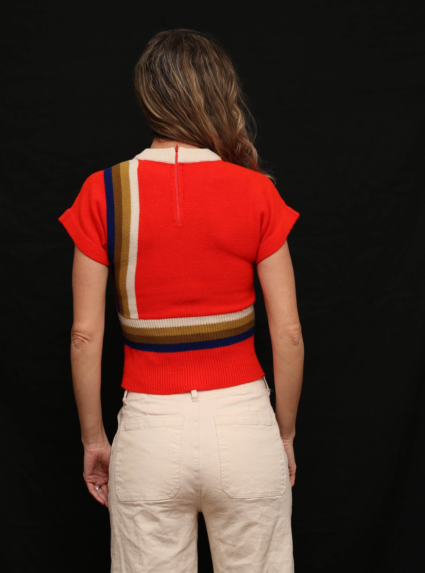 1970's Roller Skating Short Sleeve Sweater