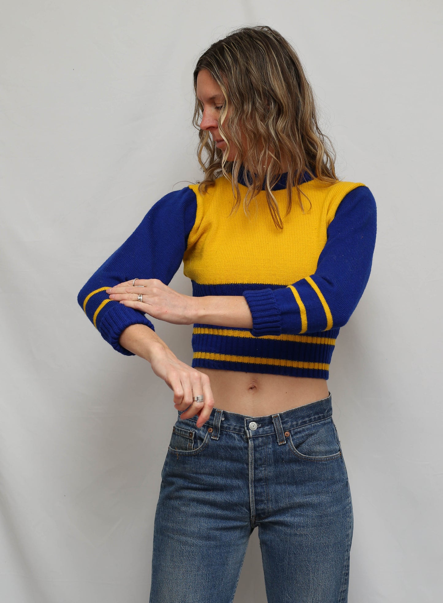 1970's Cheerleader Jumper Wool Sweater