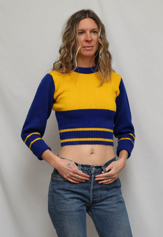 1970's Cheerleader Jumper Wool Sweater