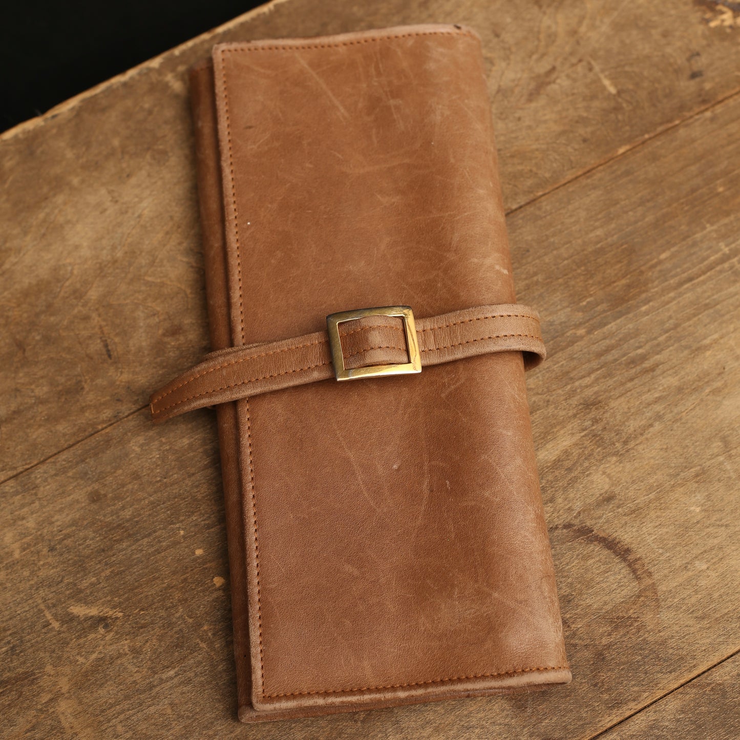 Mark Cross Leather Roll Wallet