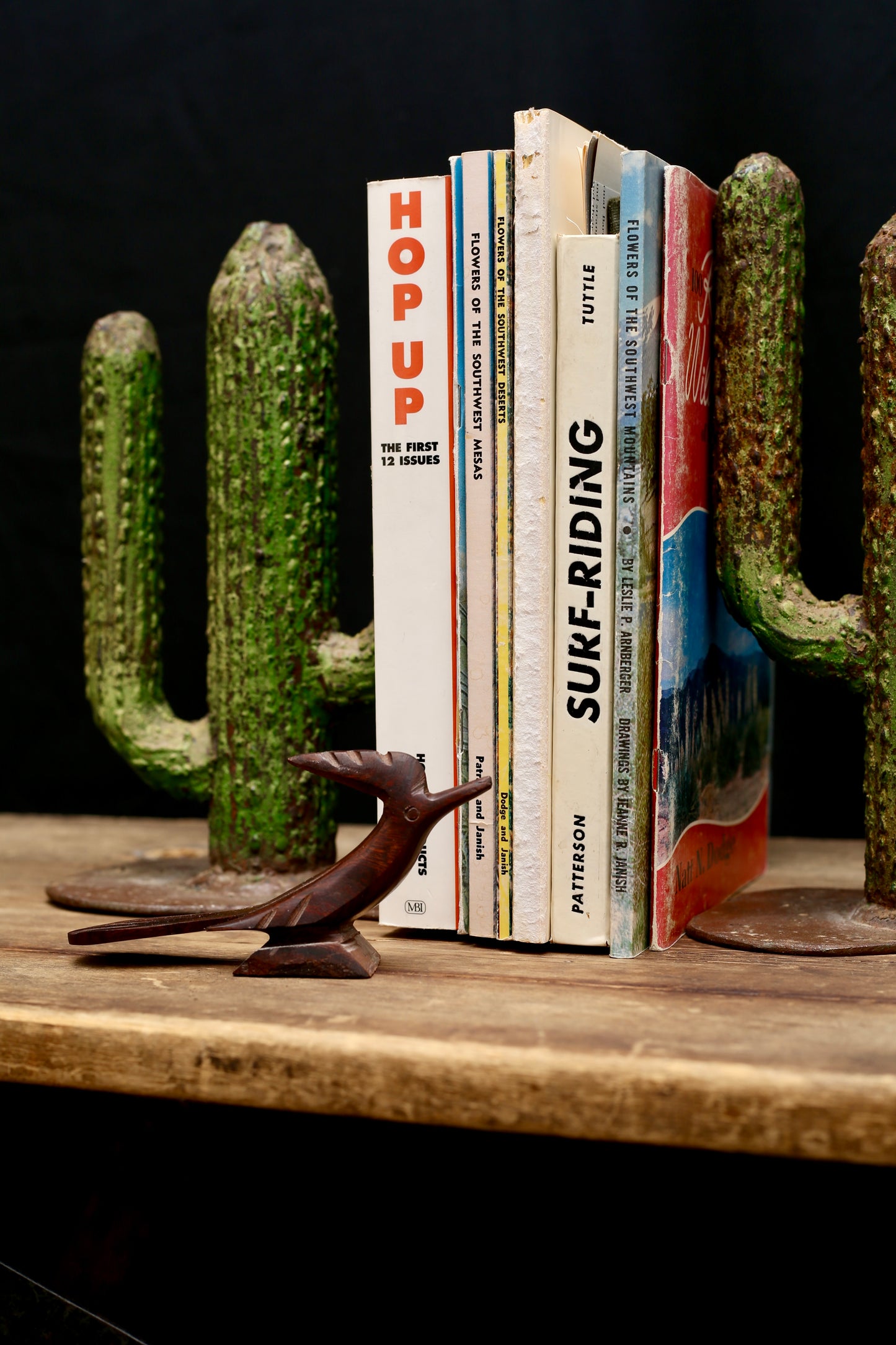 Cast Iron Saguaro Cactus Bookends