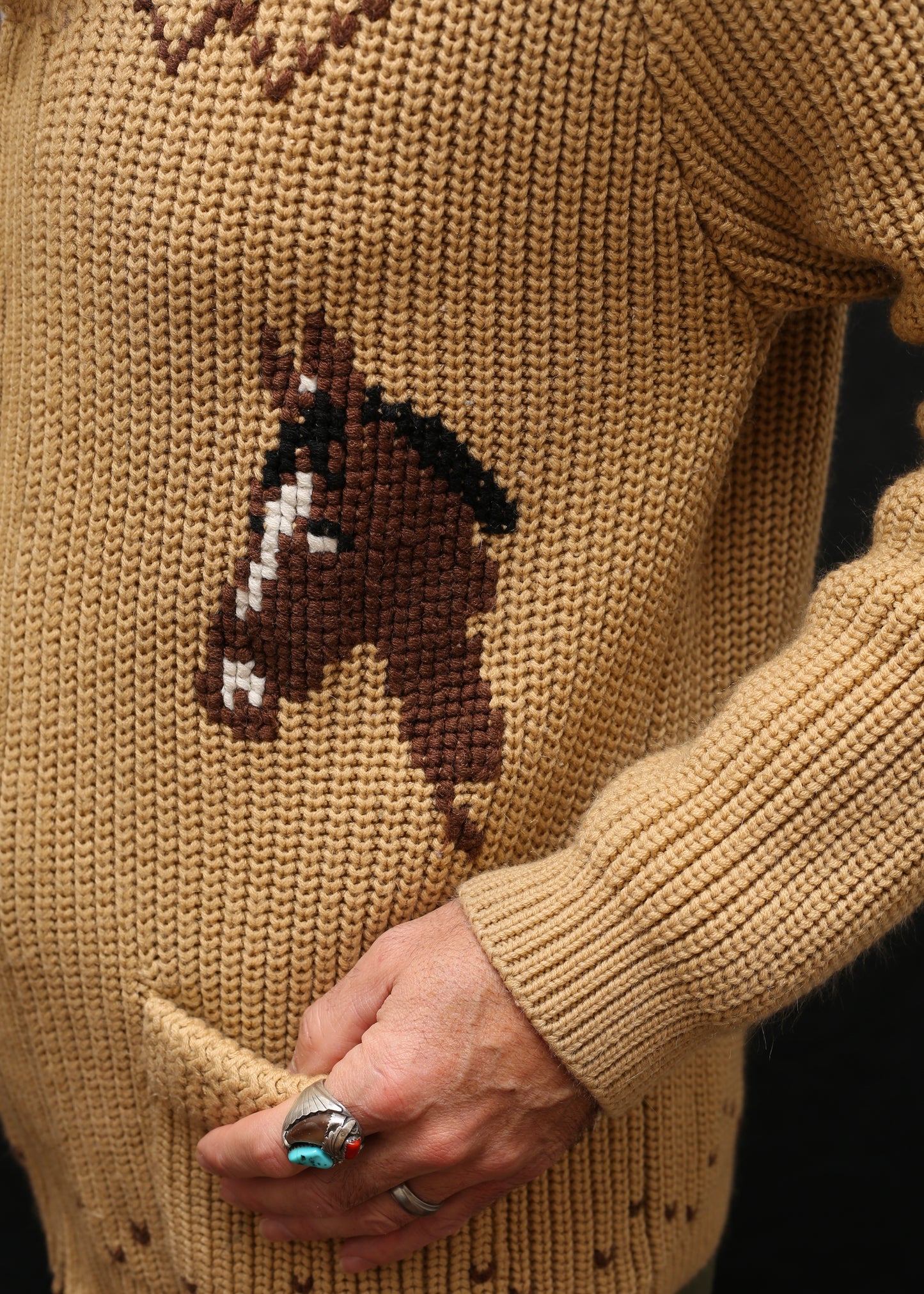 Cowichan H Bar Ranch Horse Sweater