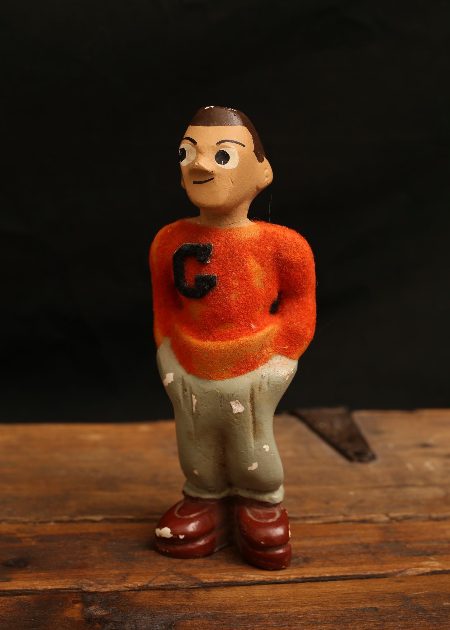 1950s Varsity Vic Champion Chalkware Figurine