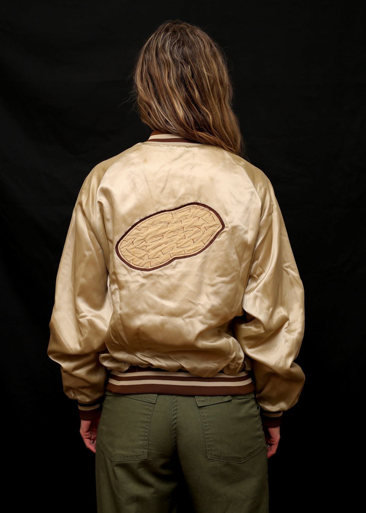 Satin Peanuts Bowling Team Jacket