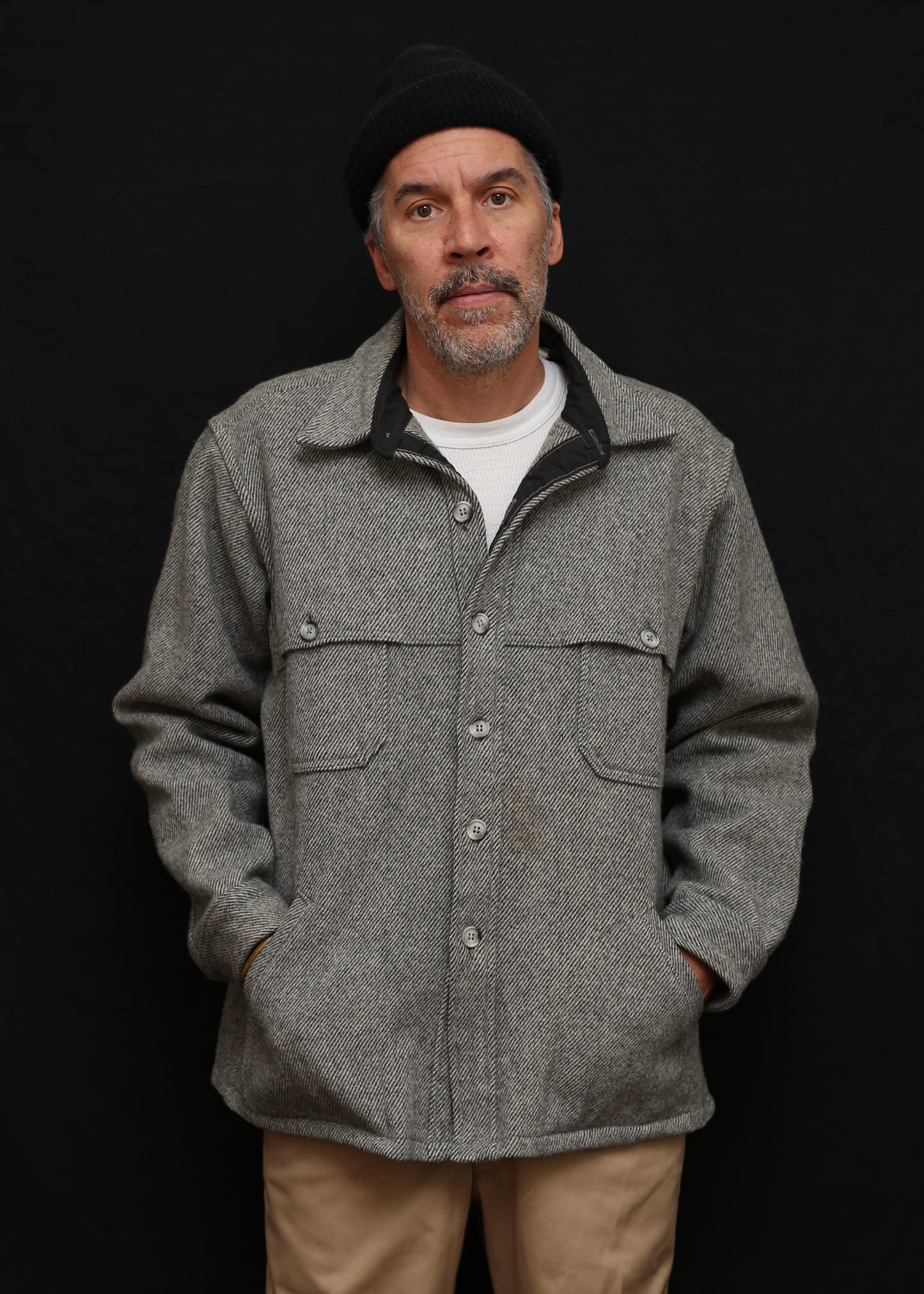 Woolrich Caped Wool Jacket