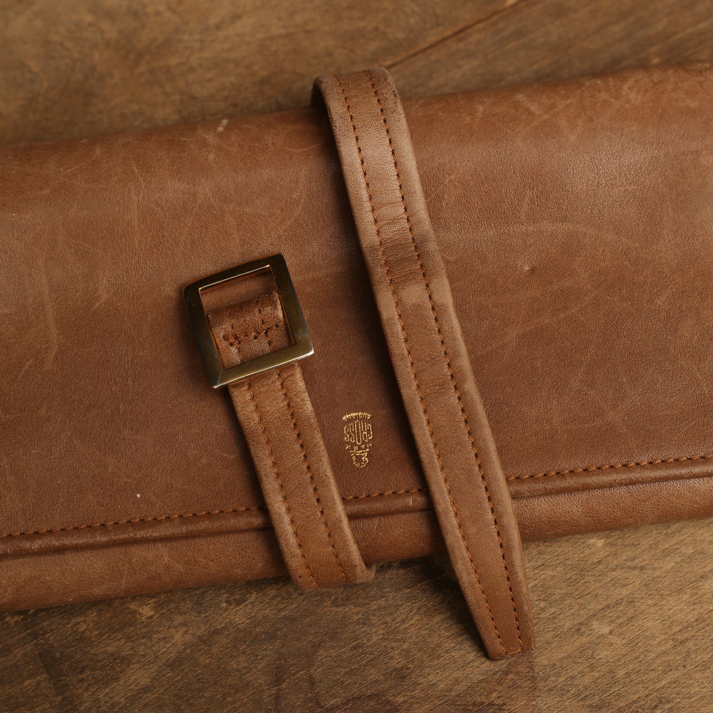 Mark Cross Leather Roll Wallet