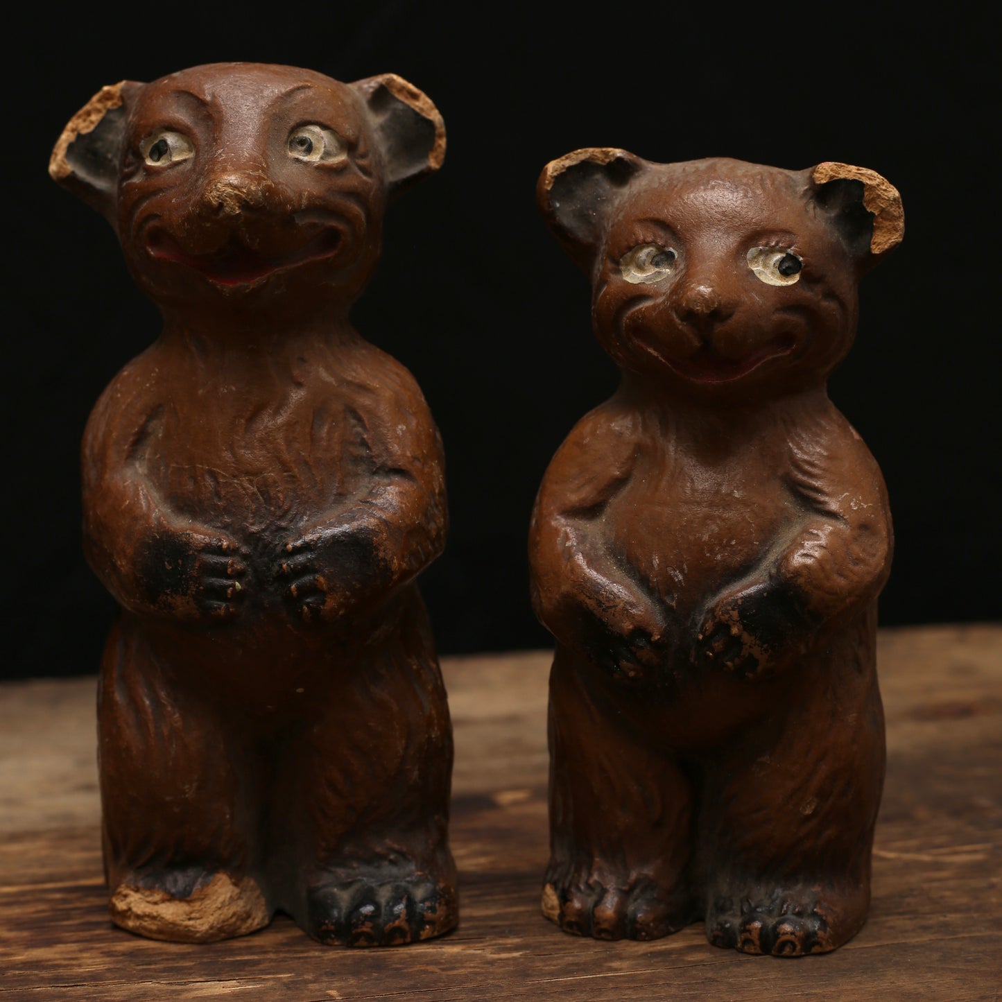 1940s Paper Mache Folk Art Bears