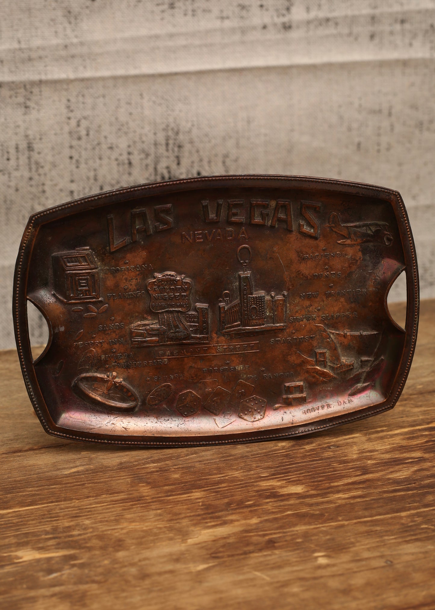 Las Vegas Copper Souvenir Tray