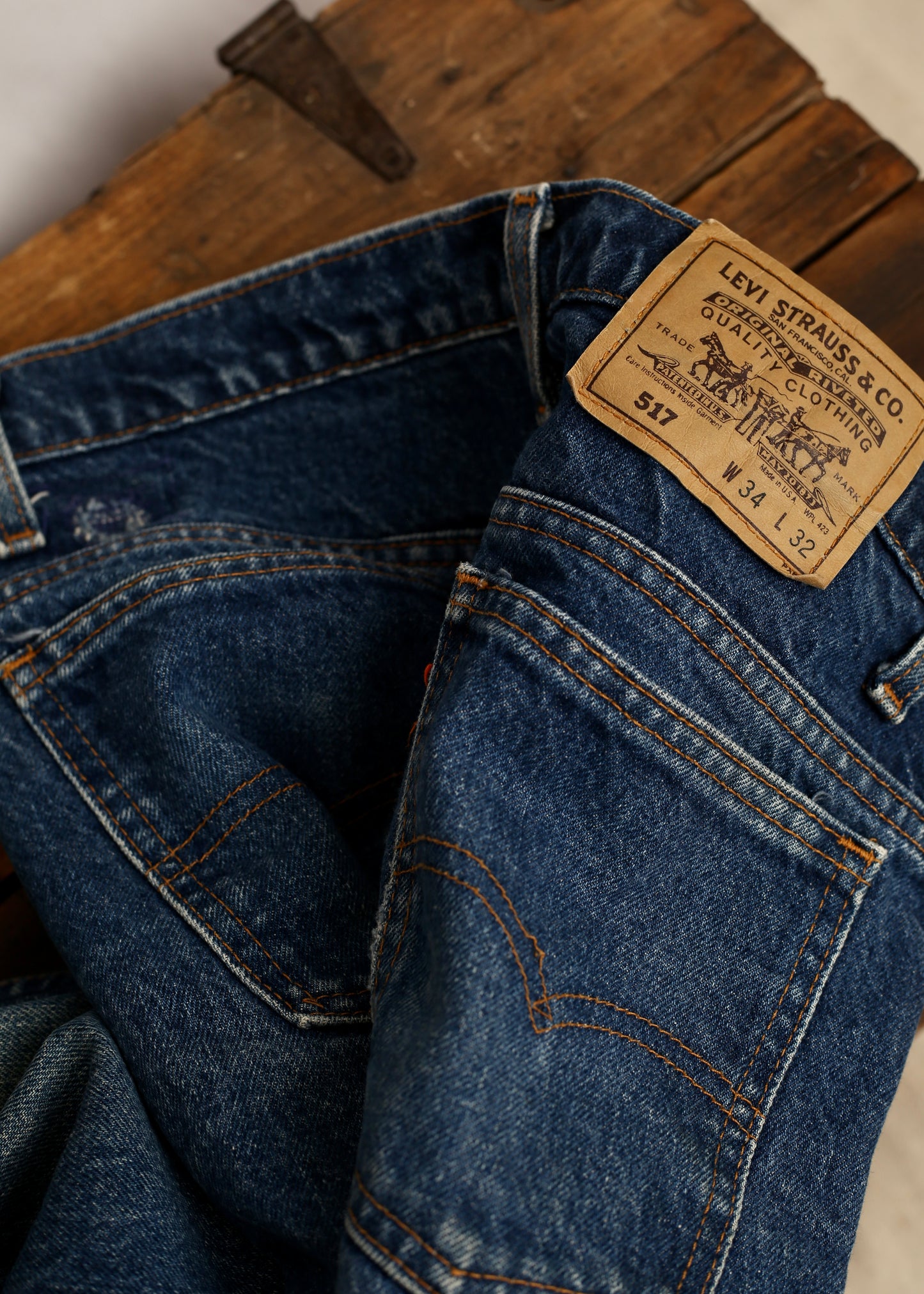 1980’s Levi’s 517 Bootcut Denim Jeans Made In USA