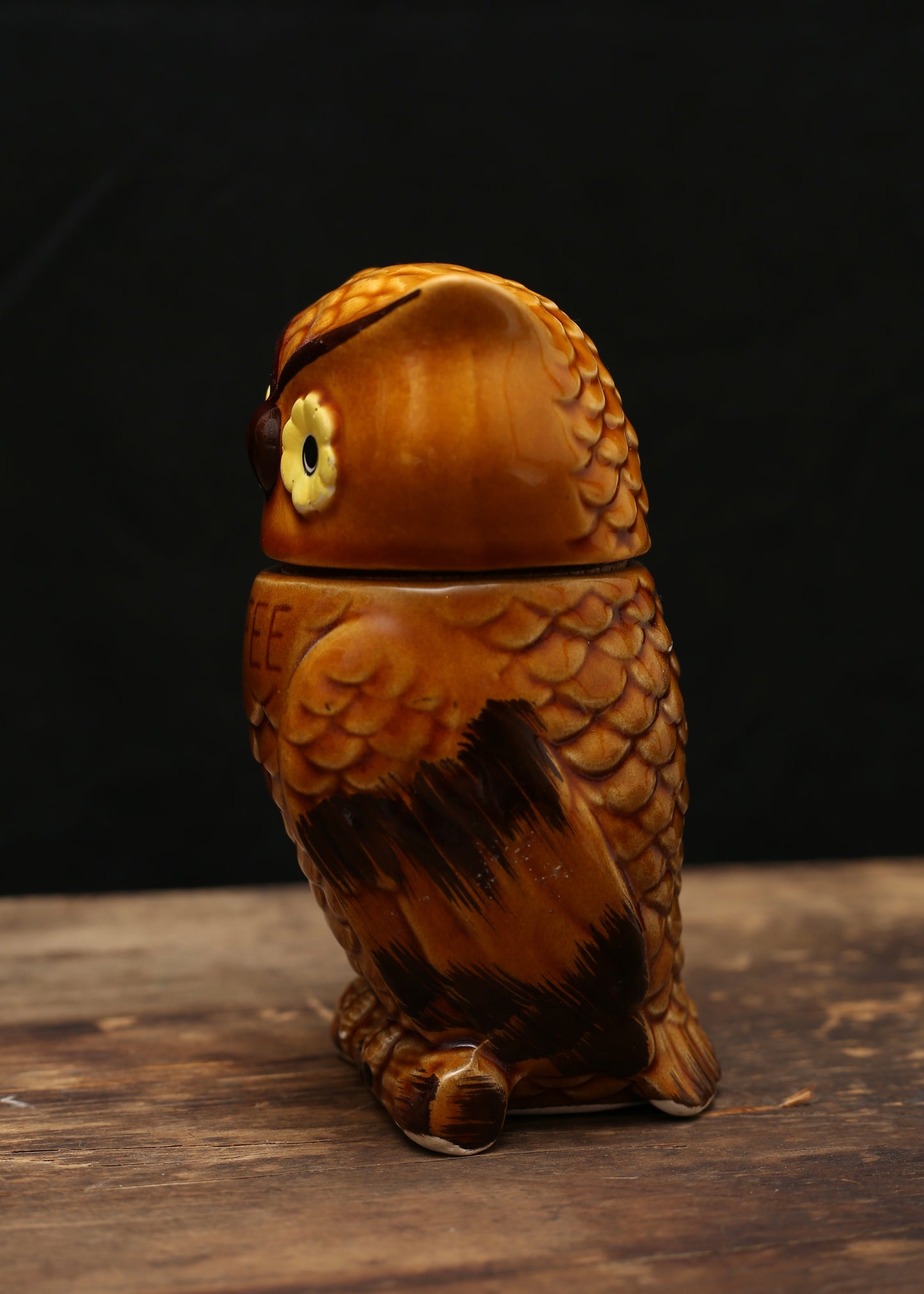 Owl Ceramic Coffe Container