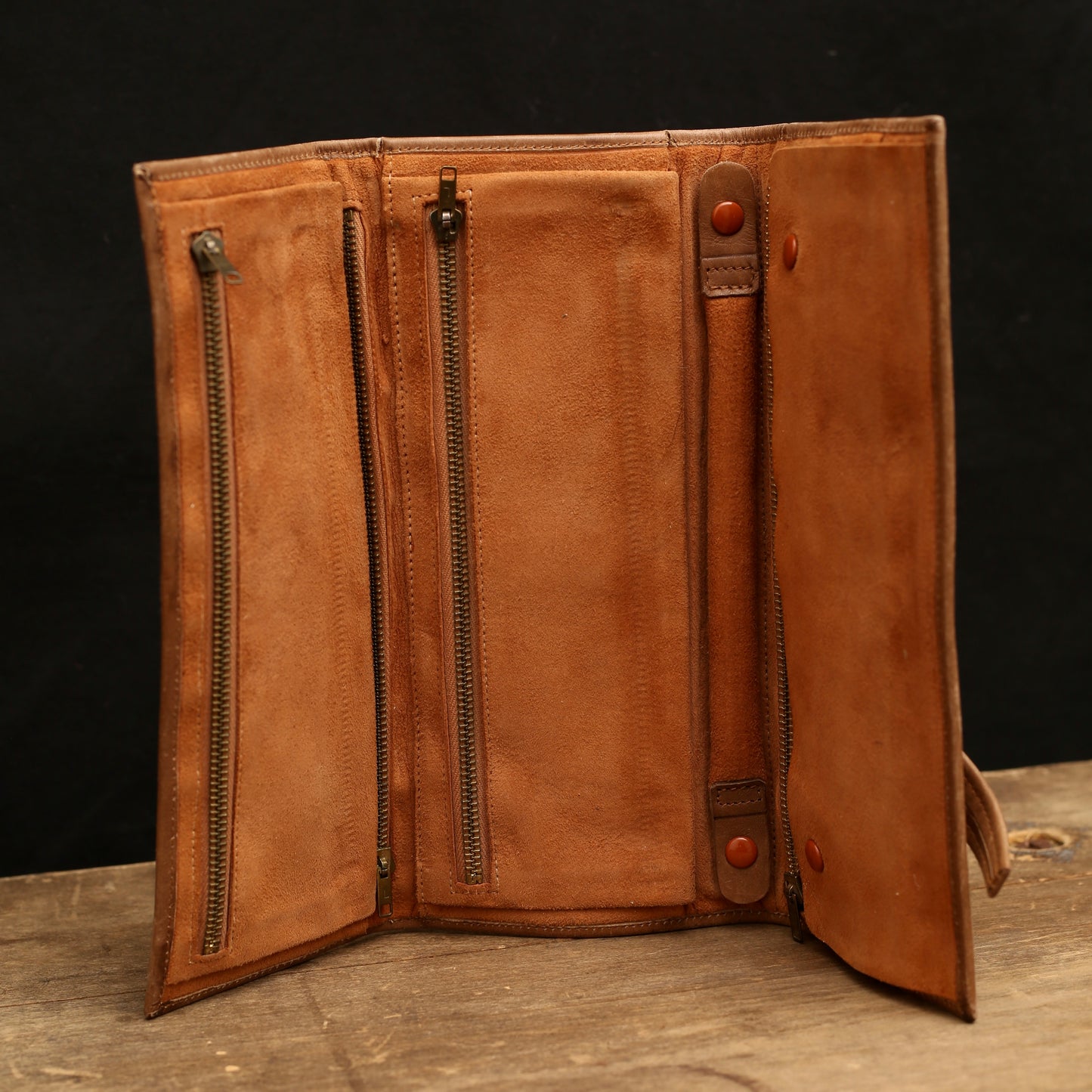 Mark Cross Leather Roll Wallet