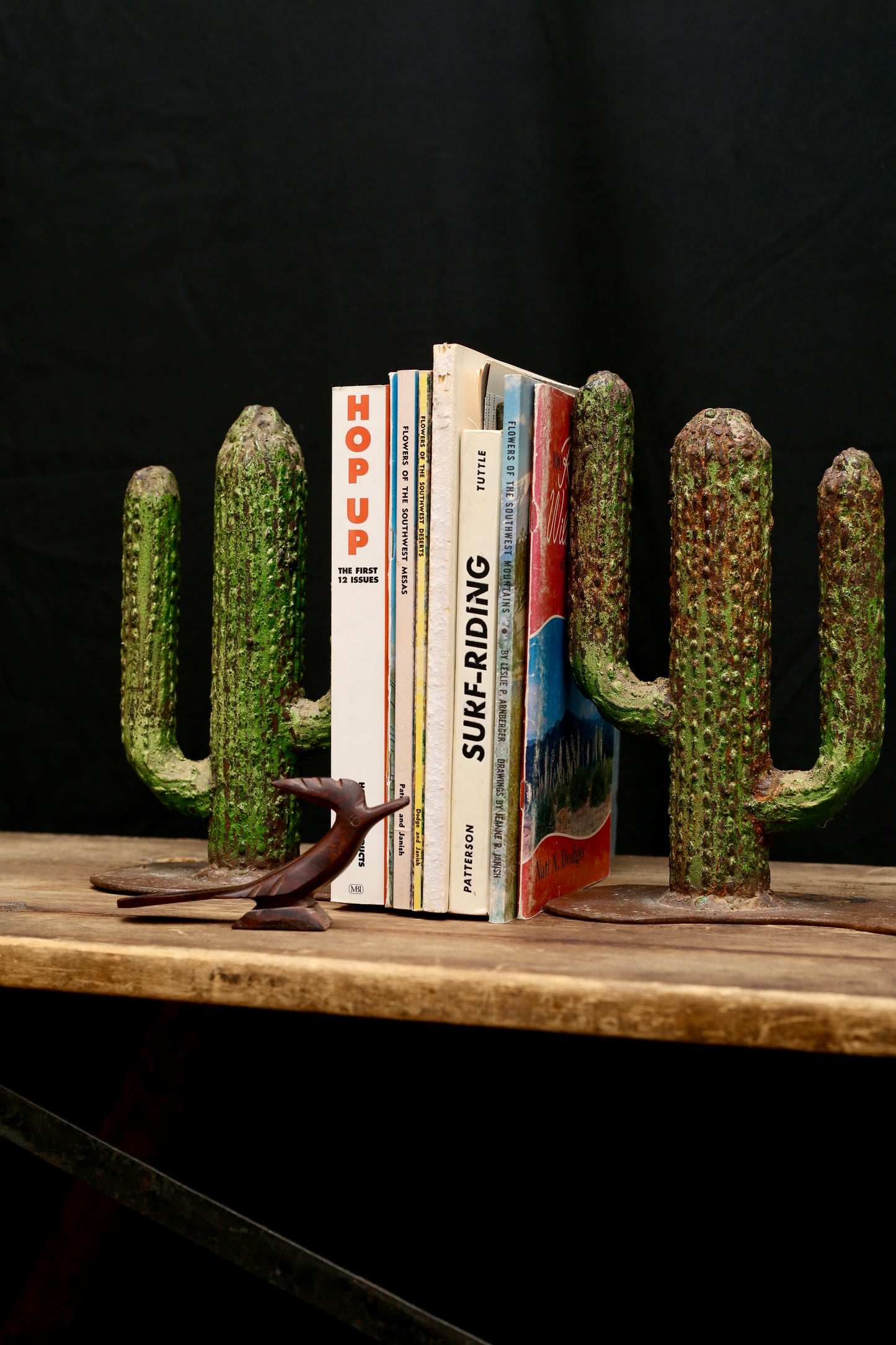 Cast Iron Saguaro Cactus Bookends