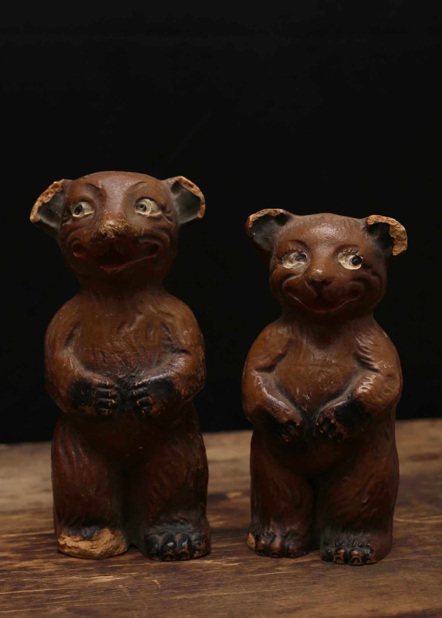 1940s Paper Mache Folk Art Bears